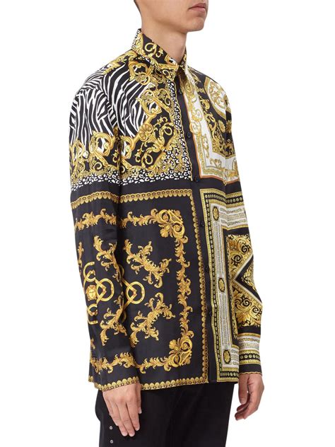 versace shirt met naam nek|Versace Shirts for Men .